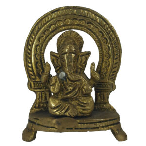 Brass Antique Makara Thorana Ganapathi Idol